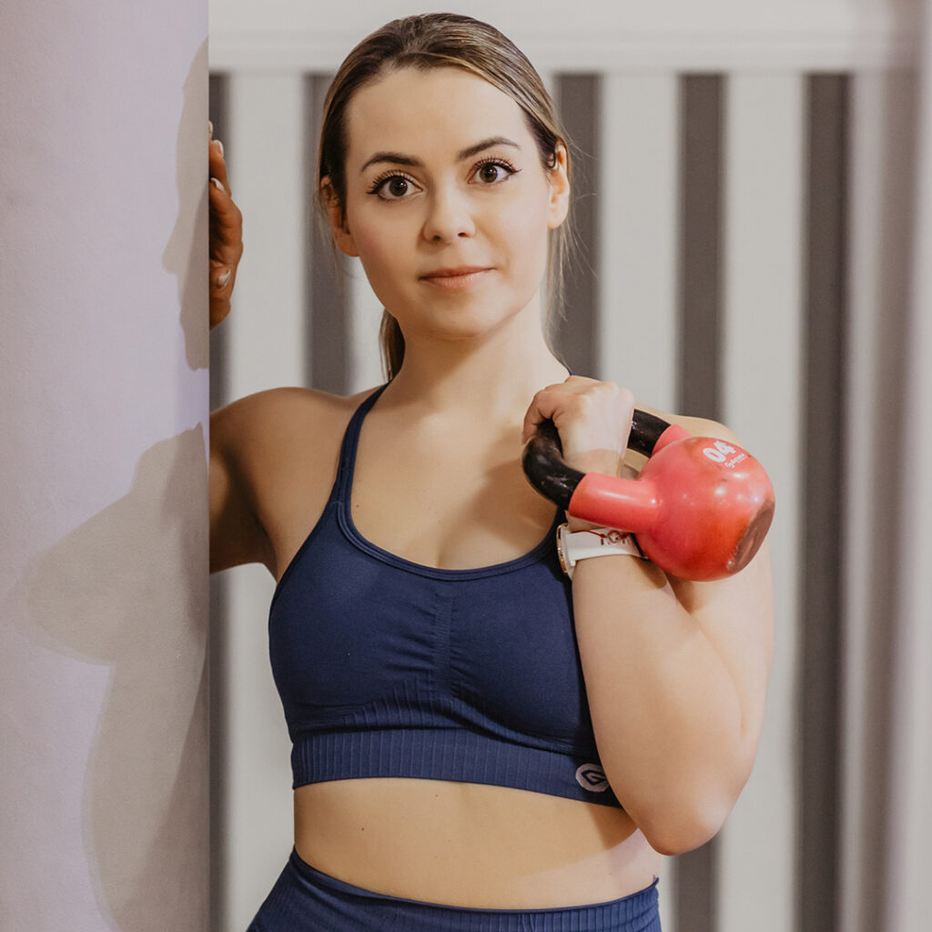 Paulina Eustachiewicz z klientką podczas treningu w Studio DYSCYPLINA w Rzeszowie